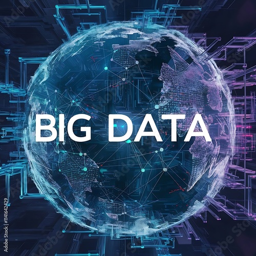 Big data visualization background modern futuristic virtual abstract background science network pattern connecting lines and dots global network connection vector