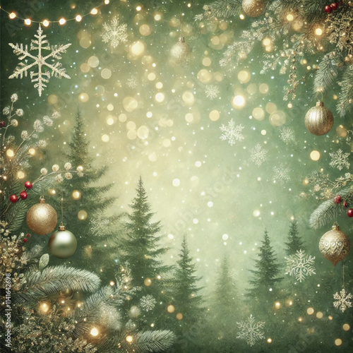 Classic Christmas Decorations with a Lit Fireplace