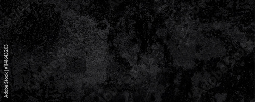 Panorama of Dark grey black slate grunge wall texture, texture of grainy dark concrete wall, black volcanic seamless grunge stone texture, ancient Black marble texture rock.