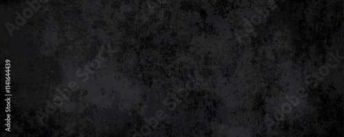 Panorama of Dark grey black slate grunge wall texture, texture of grainy dark concrete wall, black volcanic seamless grunge stone texture, ancient Black marble texture rock.