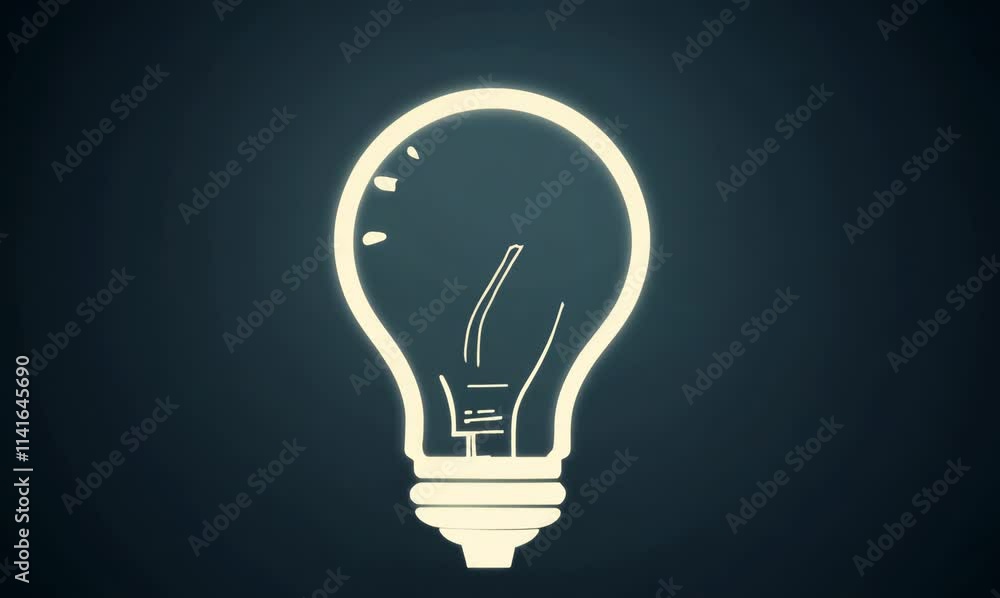the captivating glow of a traced light bulb outline the captivating glow of a traced light bulb outline