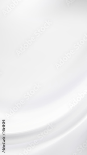 White Silk Fabric Texture, Smooth Soft Waves, Elegant Background,