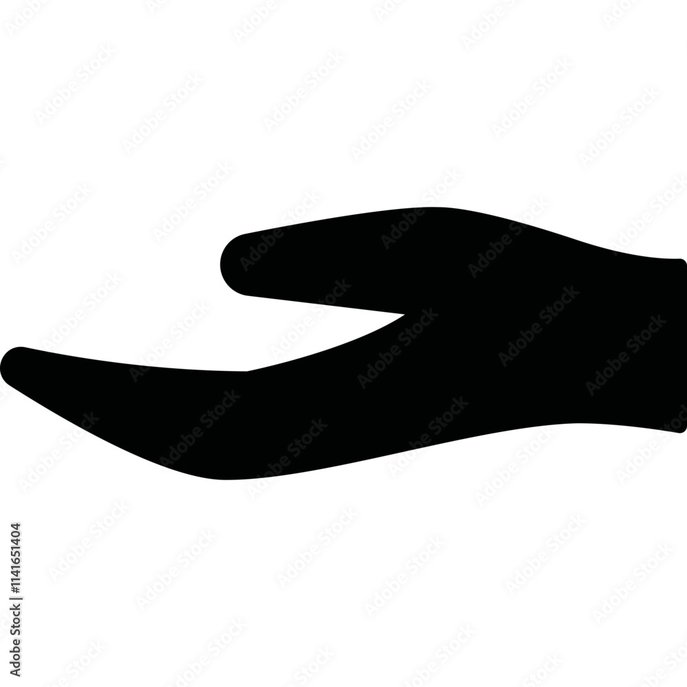 Simple vector icon hand