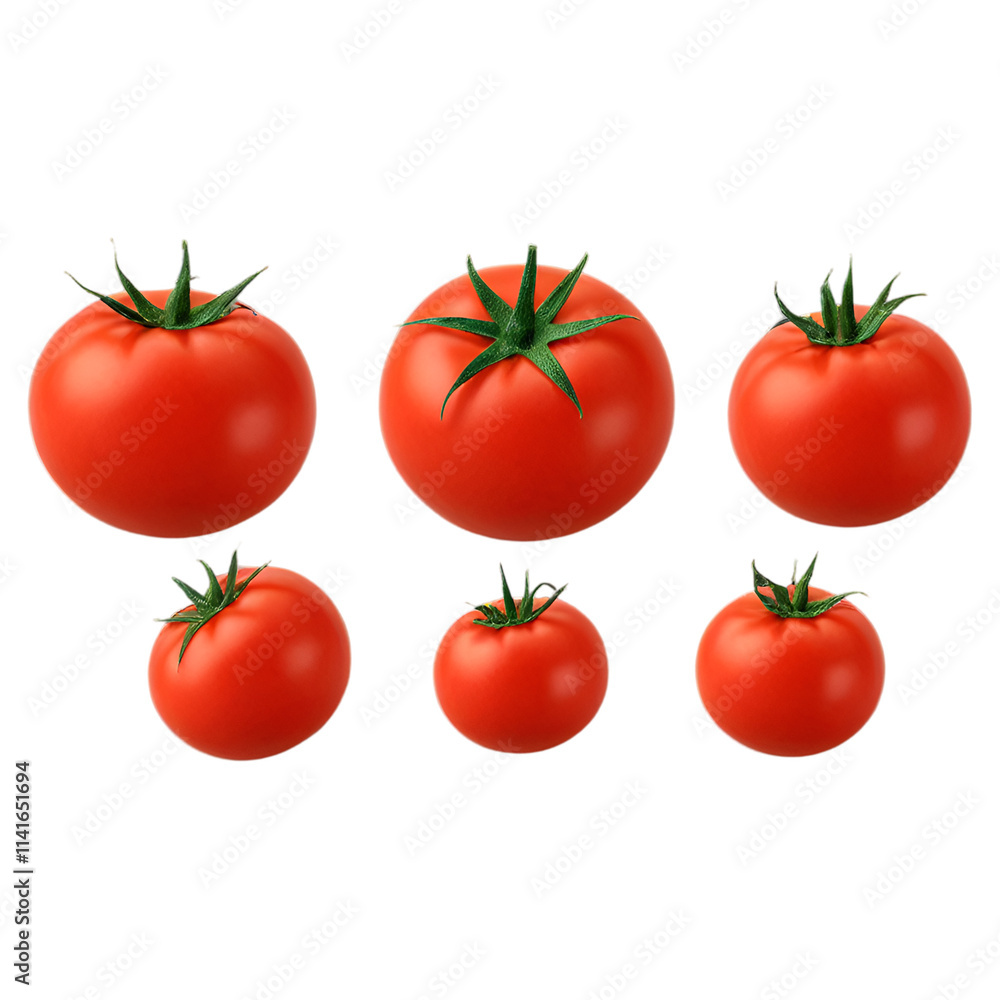 Title: Fresh Red Tomatoes Isolated on White Background
Title: Fresh Red Tomatoes Isolated on White Background