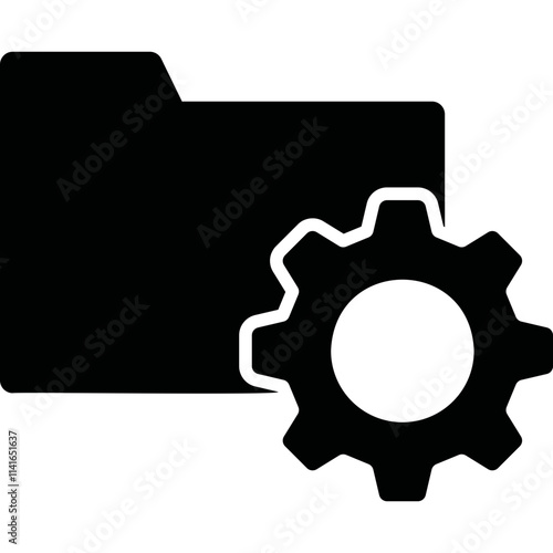 Simple vector icon folder setup