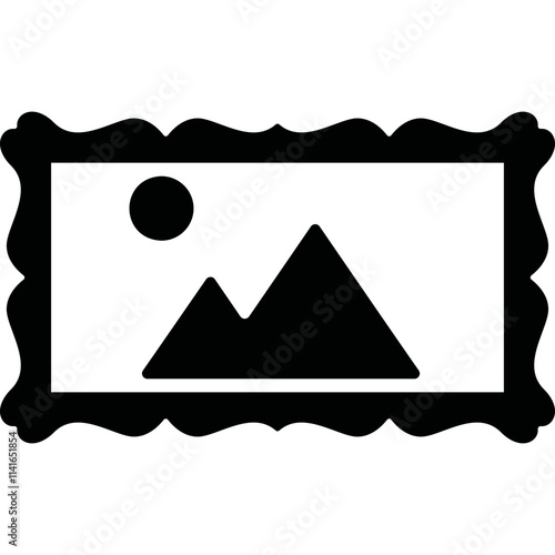 Simple vector icon painting