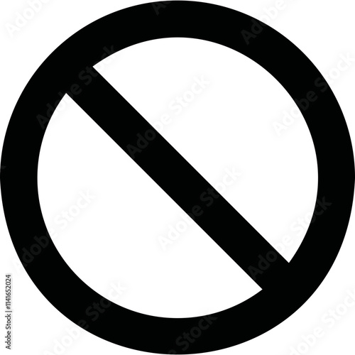 Simple vector icon forbidden