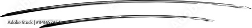 Two bold, curved lines symbolizing emphasis and importance.