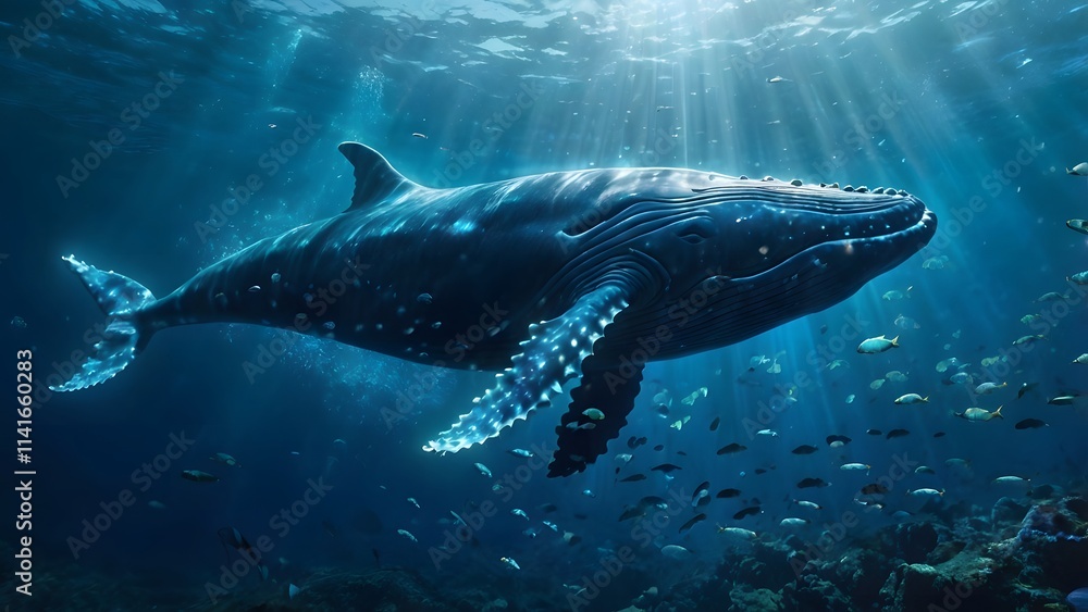 Fototapeta premium dolphin in the sea