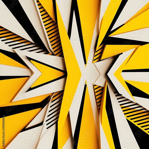 Wallpaper Mural Trendy modern abstract background yellow and white colors trendy geometric modern design background Torontodigital.ca