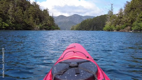 kayaking on the lake