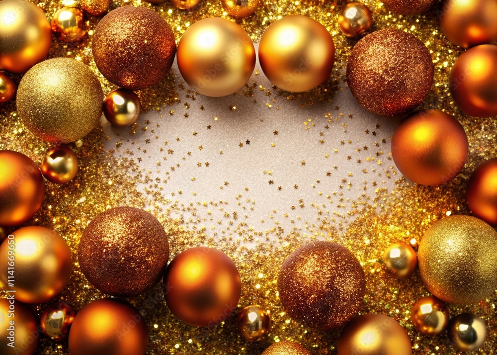 Holiday Border Bronze Gold Glitter Rule of Thirds AI Art Holiday Border Bronze Gold Glitter Rule of Thirds AI Art