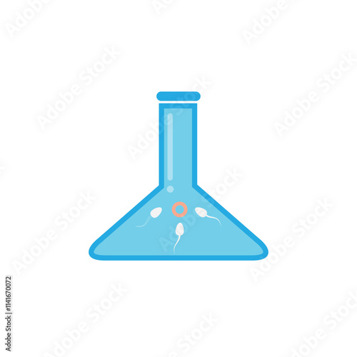 In vitro fertilisation icon. Biological insemination isolated medical infertility health vitro pregnancy.