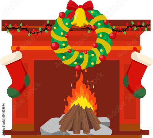 Wallpaper Mural Red Brick Classic Fireplace Torontodigital.ca