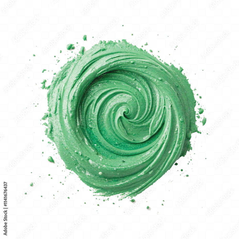 Abstract 3d different colour paint swirl isolated on white background Abstract 3d different colour paint swirl isolated on white background