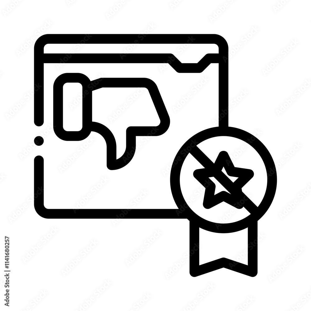Thumbs Down line icon Thumbs Down line icon