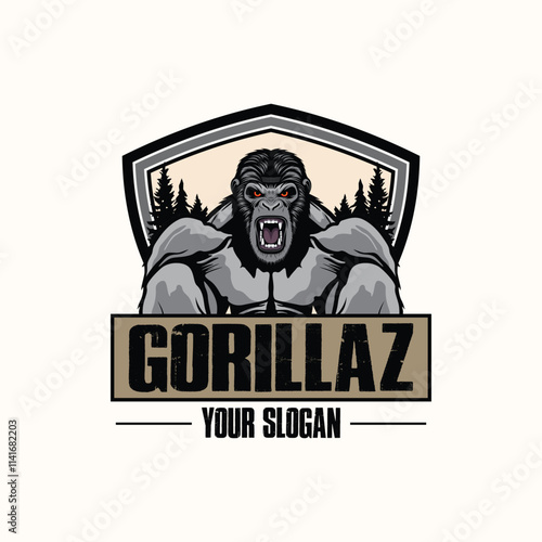 vector logo gorilla photo