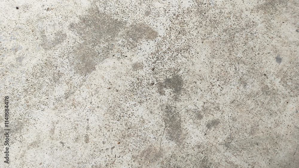 Fototapeta premium Grungy cement texture background. Spots of white paint on a gray concrete background, texture, photo. old cement