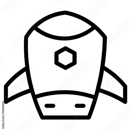 Launch Rocket Takeoff Line Icon