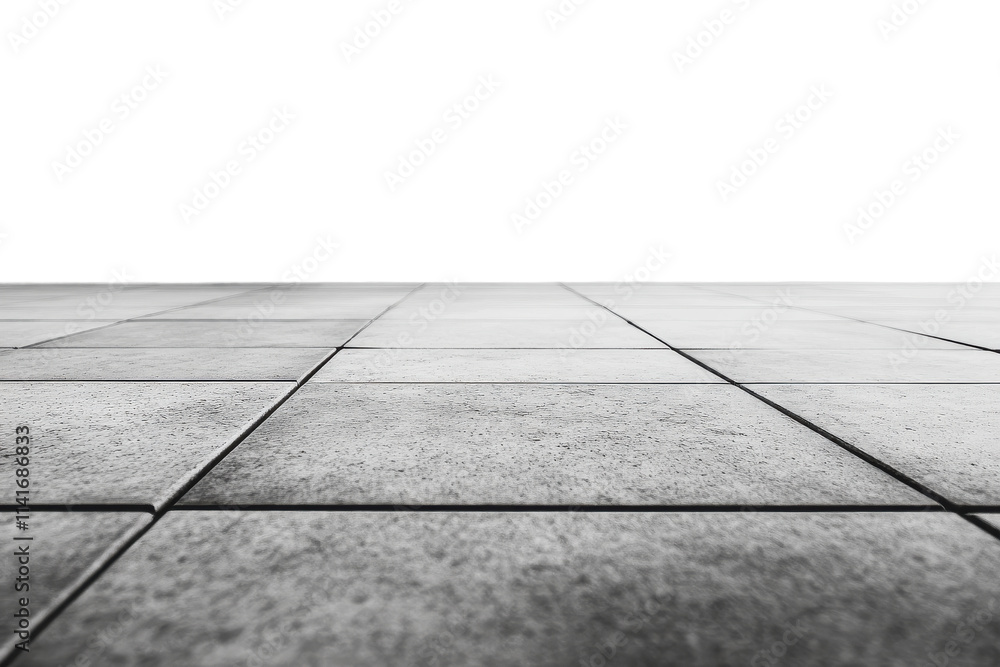 Fototapeta premium Modern dark grey tiled floor with clean lines and smooth texture