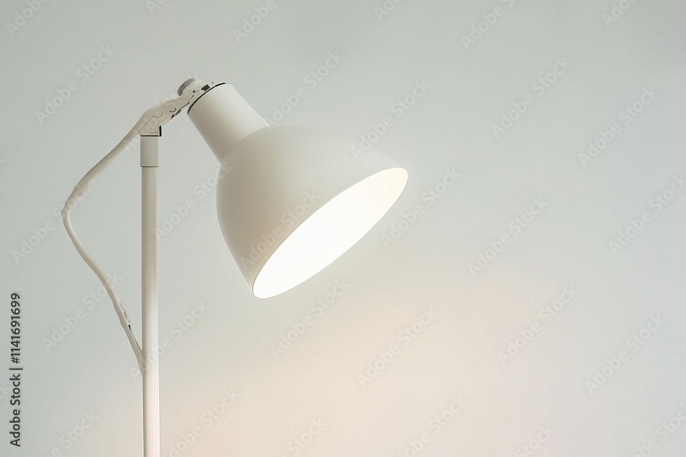 Minimalist adjustable reading lamp in matte white, perfect for any space Minimalist adjustable reading lamp in matte white, perfect for any space