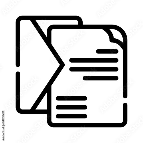 Resume line icon
