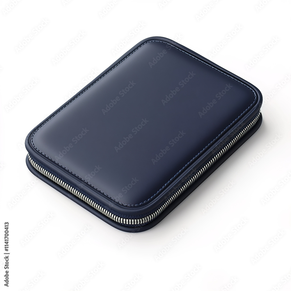 Sleek navy travel wallet with zipper, perfect for organization and style Sleek navy travel wallet with zipper, perfect for organization and style