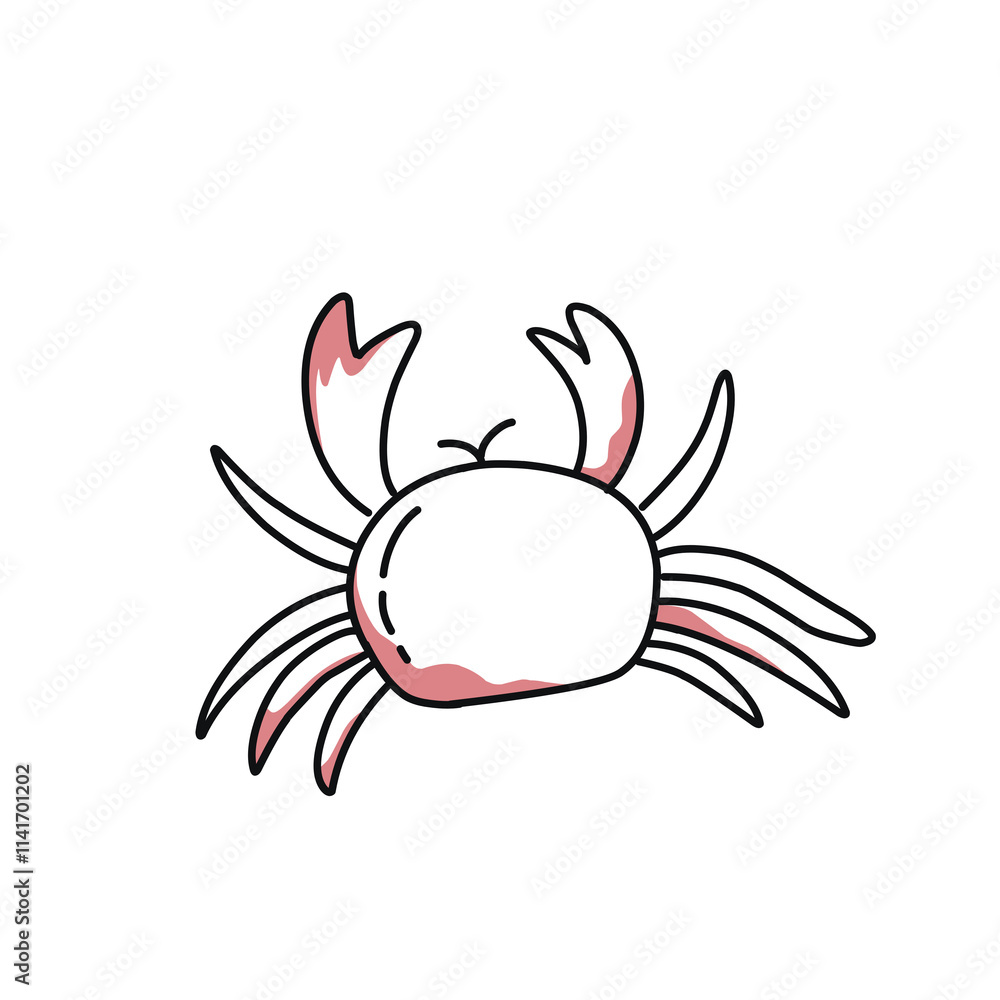 crab cute minimalist