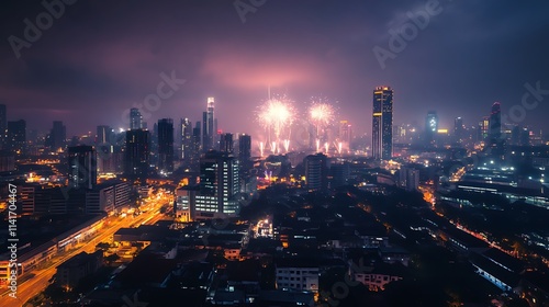 Wallpaper Mural New Year's Eve Decorations with Colorful Balloons Torontodigital.ca
