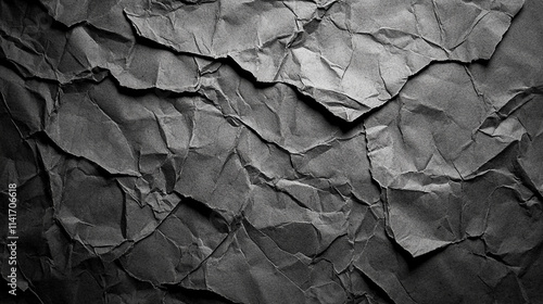 Wallpaper Mural Close-up of textured cardboard paper, showcasing its grunge surface with creases and imperfections. The image symbolizes chaos, impermanence, and the beauty in raw, aged materials Torontodigital.ca