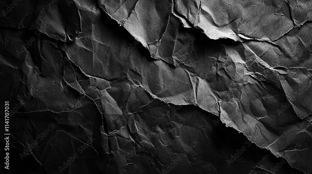 Close-up of textured cardboard paper, showcasing its grunge surface with creases and imperfections. The image symbolizes chaos, impermanence, and the beauty in raw, aged materials Close-up of textured cardboard paper, showcasing its grunge surface with creases and imperfections. The image symbolizes chaos, impermanence, and the beauty in raw, aged materials