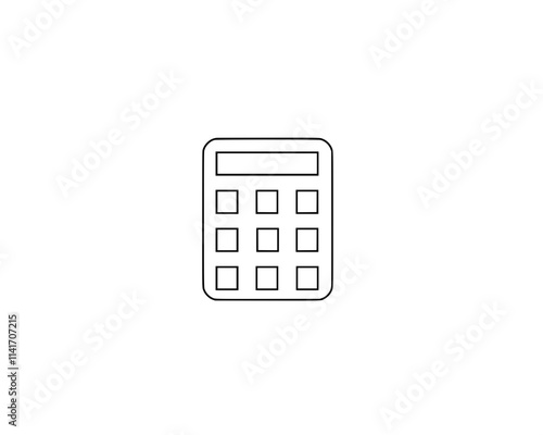 calculator isolated on white