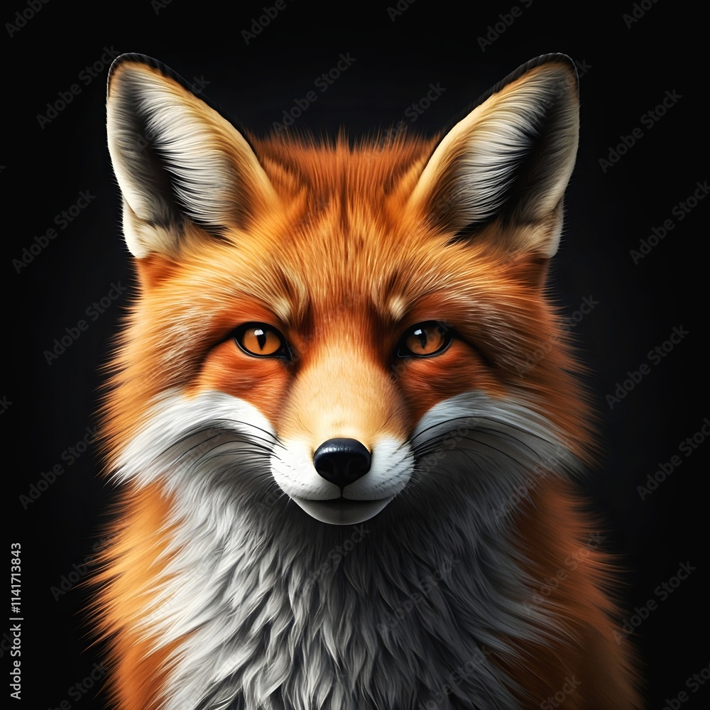 red fox portrait red fox portrait