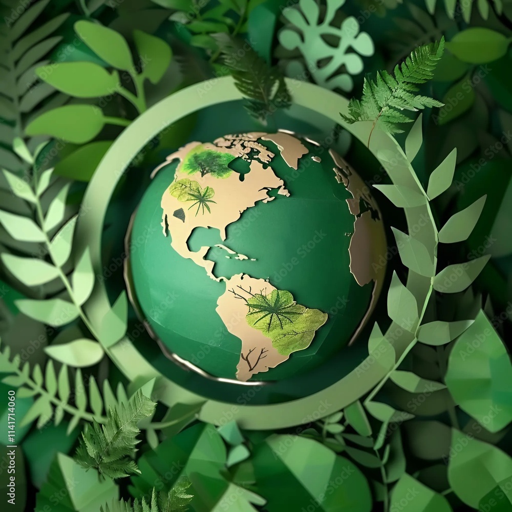 green planet earth with leaves green planet earth with leaves