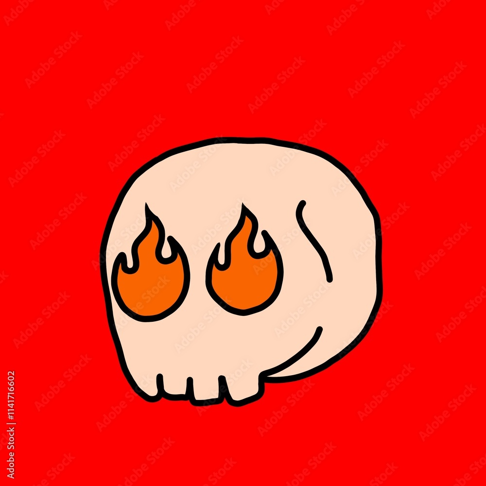 illustration of a red head with a smile illustration of a red head with a smile