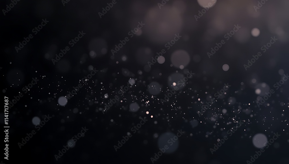Abstract Dark Background with Glittering Particles and Bokeh Abstract Dark Background with Glittering Particles and Bokeh