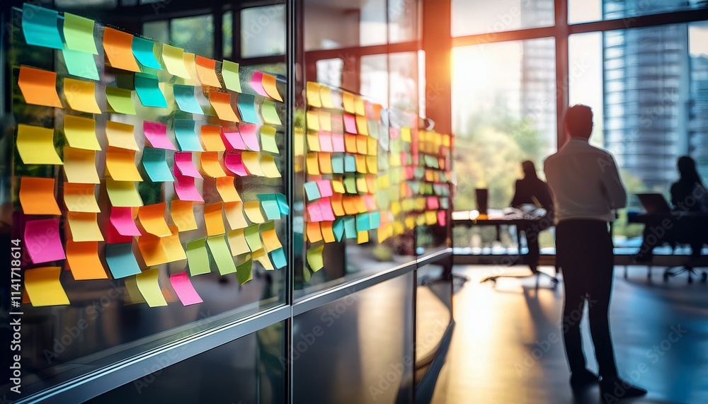 A Spectrum of Solutions: The Sticky Note Method in the Workplace Generated image A Spectrum of Solutions: The Sticky Note Method in the Workplace Generated image