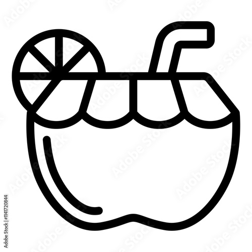 coconut drink icon