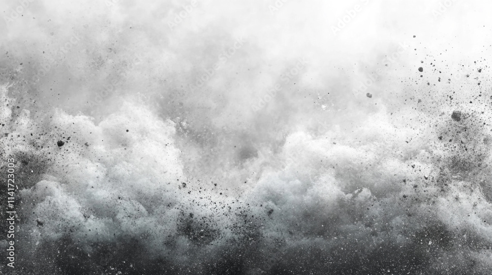 Fine texture of dust particles and grains scattered on a white background, evoking a sense of chaos and imperfection. Ideal for grunge, vintage, and abstract art styles or overlay effect Fine texture of dust particles and grains scattered on a white background, evoking a sense of chaos and imperfection. Ideal for grunge, vintage, and abstract art styles or overlay effect
