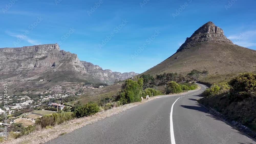 South Africa Road At Cape Town In Western Cape South Africa. Table Mountain Landmark. Touristic Road. Cape Town At Western Cape South Africa. Tourism Travel. Road Trip Skyline. South Africa Road At Cape Town In Western Cape South Africa. Table Mountain Landmark. Touristic Road. Cape Town At Western Cape South Africa. Tourism Travel. Road Trip Skyline.