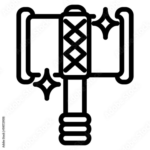 Hammer outline style icon