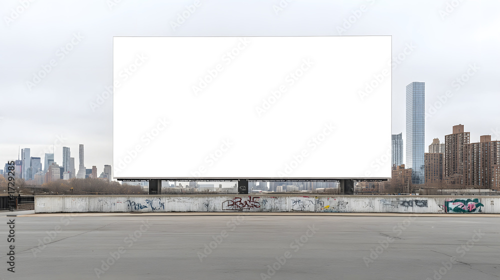 A photograph of a large billboard in New York City with vibrant advertisements and bright lights, showcasing the energy and excitement of the city, ideal for themes of urban life, advertising, and mod A photograph of a large billboard in New York City with vibrant advertisements and bright lights, showcasing the energy and excitement of the city, ideal for themes of urban life, advertising, and mod
