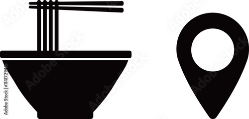 ラーメン屋　マップピン　アイコン