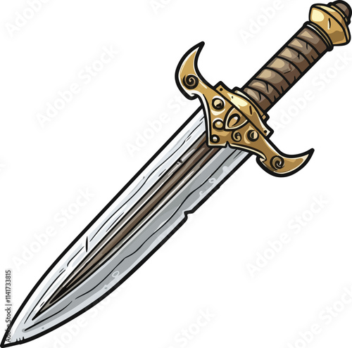 Illustration of a Decorative Sword