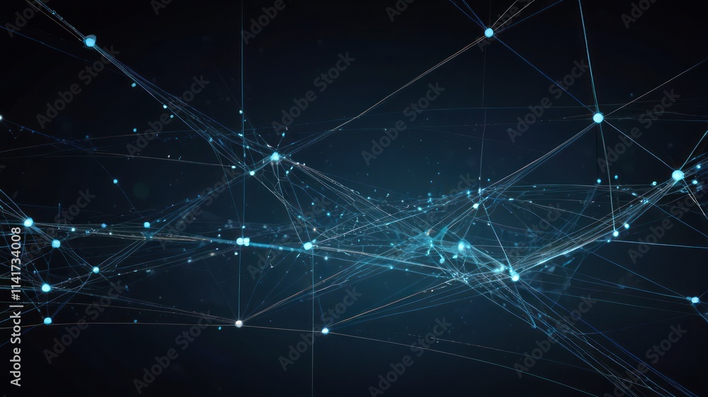 Abstract Network Connections Digital Web Structure Abstract Network Connections Digital Web Structure