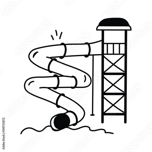 Take a look at this amazing icon of aqua tube in modern style