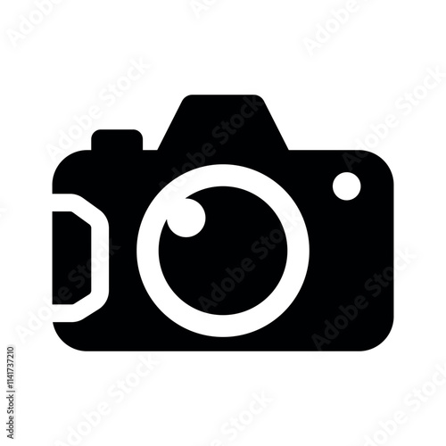 Photo camera icon vector.