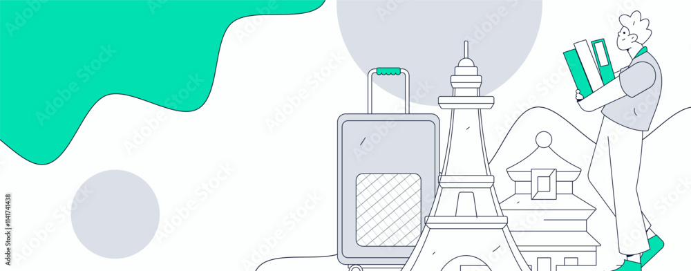 Holiday travel travel characters internet background vector hand drawn illustration
Holiday travel travel characters internet background vector hand drawn illustration
