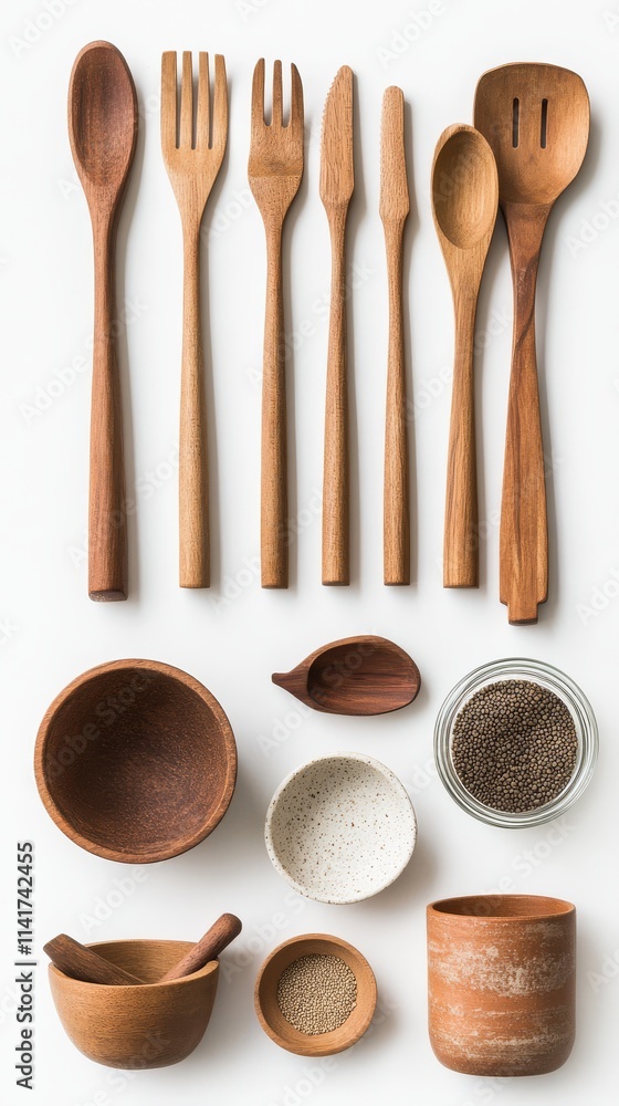 Everyday Essentials Selection, Natural Kitchen Essentials for Food Preparation Everyday Essentials Selection, Natural Kitchen Essentials for Food Preparation