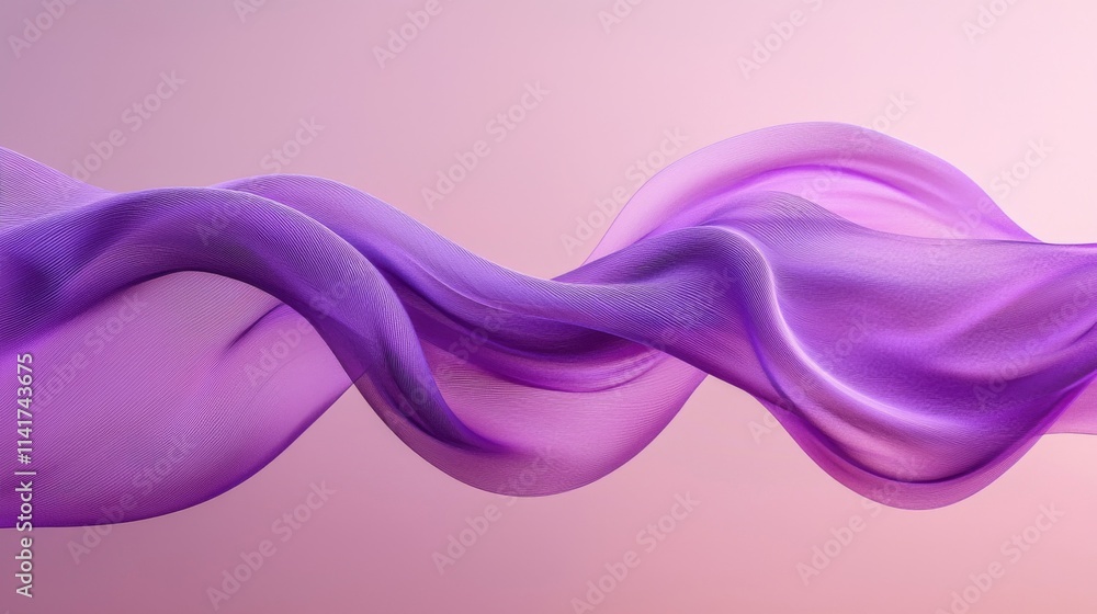 Abstract Purple Fabric Wave Swirling Design Abstract Purple Fabric Wave Swirling Design